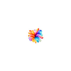 colorful pinwheel isolated on white background