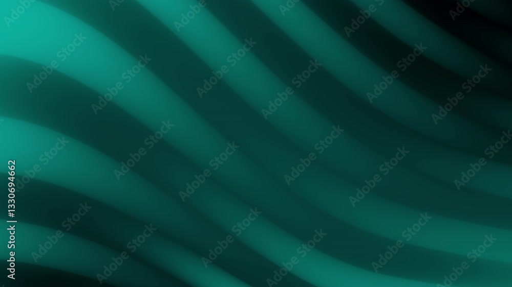 Aufkleber a vibrant, abstract wave pattern in shades of teal, creating a fluid and dynamic visual effect.