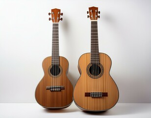 Obraz premium acoustic guitar isolated on white