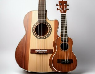 Obraz premium acoustic guitar isolated on white