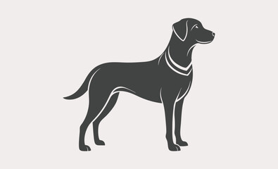 Labrador retriever dog silhouette, Labrador retriever dog breed black silhouette 