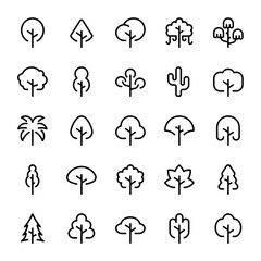 Obraz premium Tree line style, perfect for user interface projects