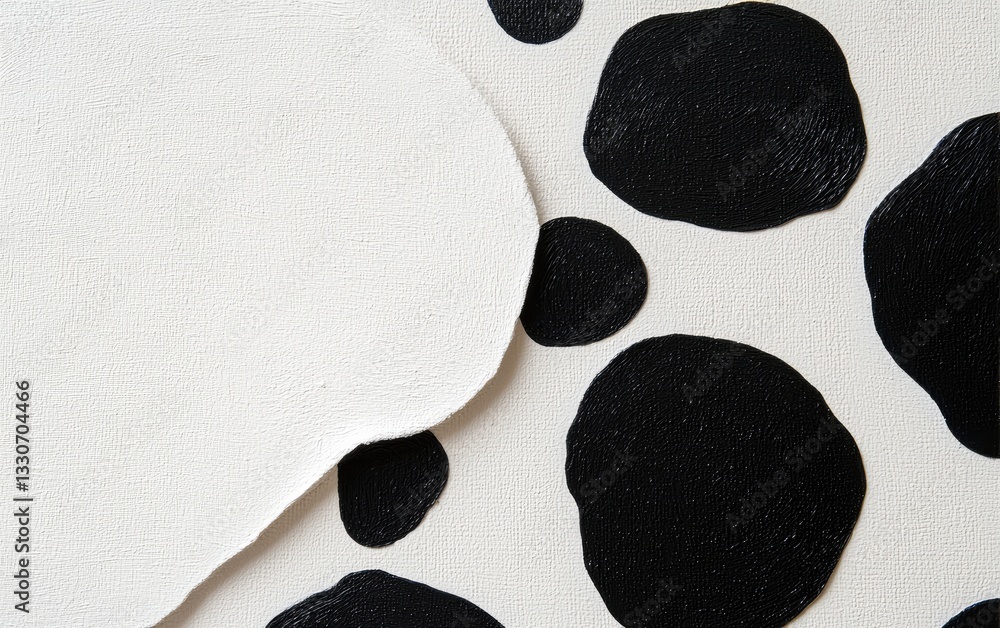 Poster close up abstract textured pattern in black and white