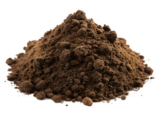 pile of soil isolated