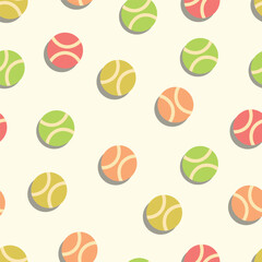 Fototapeta premium tennis ball pattern for background, fabric, cover, wrapping, wallpaper, etc.