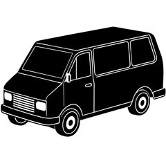 Versatile Cargo Van Vector Illustration