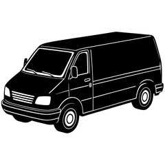 Versatile Cargo Van Vector Illustration