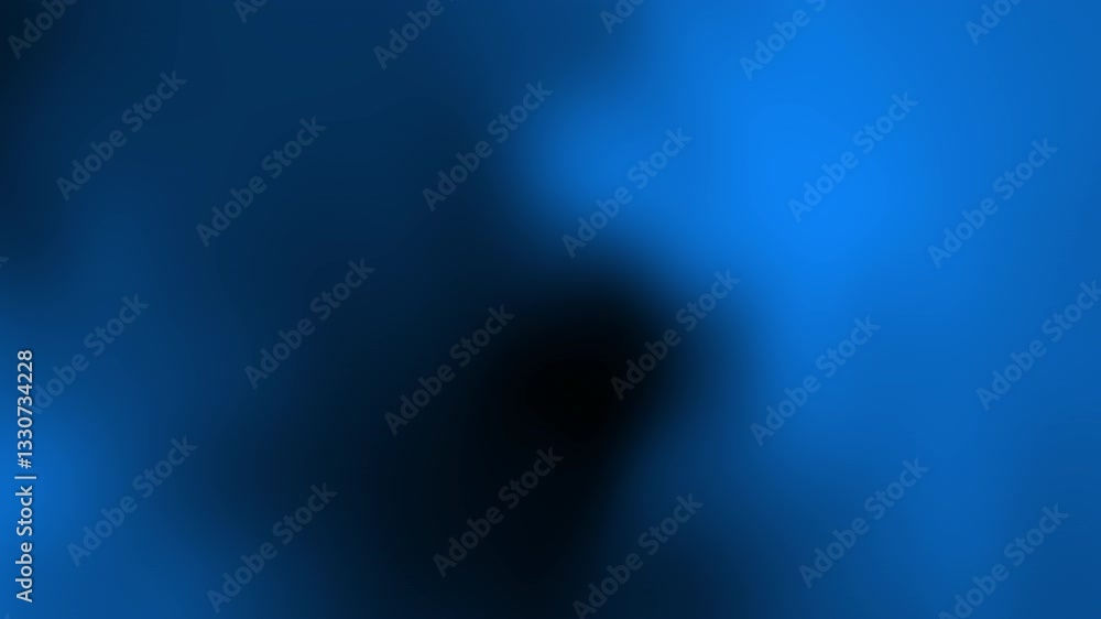 Aufkleber a blurred blue abstract image with indistinct shapes, creating a mysterious and calming atmosphere.