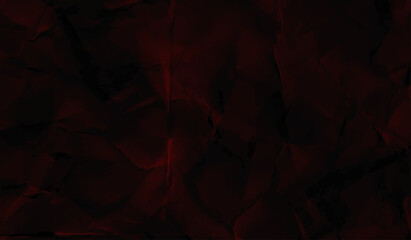 Folded paper texture. Black background. Decorative texture of crumpled paper. paper texture