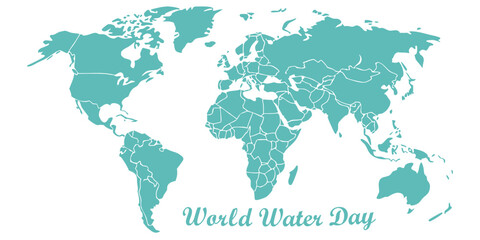 Obraz premium Earth with water for world water day