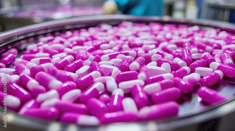 Poster automated production line assembling high-tech medical devices in a cleanroom environment