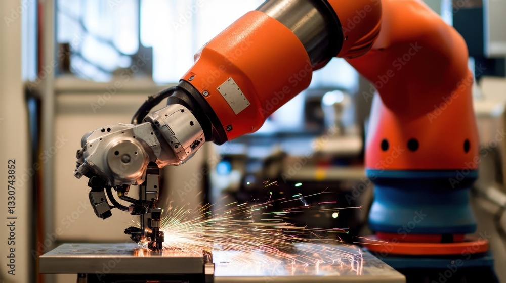 Poster a self-learning robotic system performing precise metal cutting operations