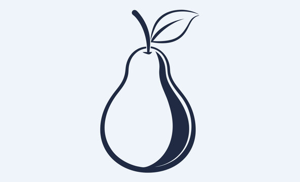 recommend clip art: Pear fruit silhouette vector, Pear icon vector, pear fruit silhouette vector   