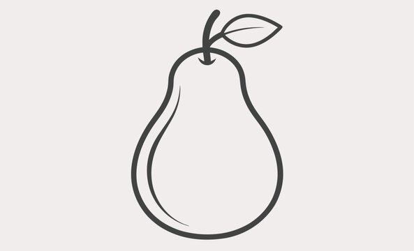 recommend clip art: Pear fruit silhouette vector, Pear icon vector, pear fruit silhouette vector   