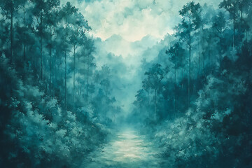 Fototapeta premium nature's silence: capturing the stillness of forest glades discover techn