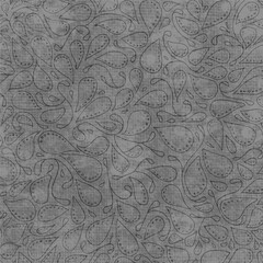 Leaf floral ornamental paper, seamless patterned fabric