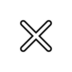 Close icon vector illustration. Delete sign and symbol. cross sign