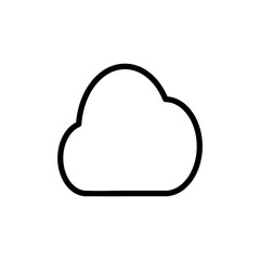 Cloud icon vector illustration. cloud sign and symbol