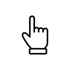 Hand cursor icon vector illustration. cursor sign and symbol. hand cursor icon clik