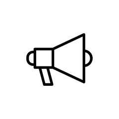Megaphone icon vector illustration. Loudspeaker sign and symbol