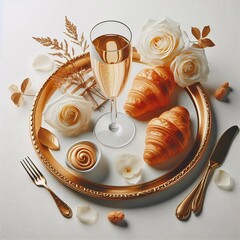 Elegant Mother&rsquo;s Day Champagne Brunch Tray