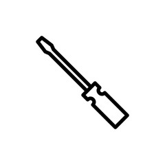Screwdriver icon vector illustration. tools sign and symbol