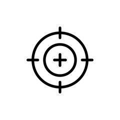 Target icon vector illustration. goal icon vector. target marketing sign and symbol