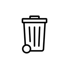 Trash icon vector illustration. trash can icon. delete sign and symbol.