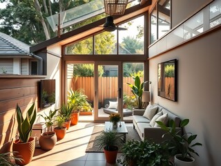 "Cozy Detached Garage ADU: Suburban Accessory Dwelling Unit