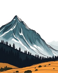 mountain landscape vector