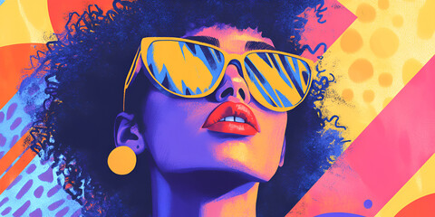 Modern Interpretations of 90s Patterns with Vibrant Retro Color Palettes