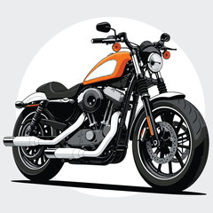 unique and cool motorcycle vector