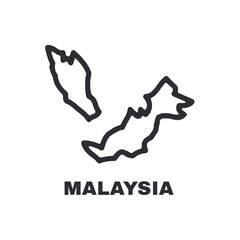 A map of Malaysia