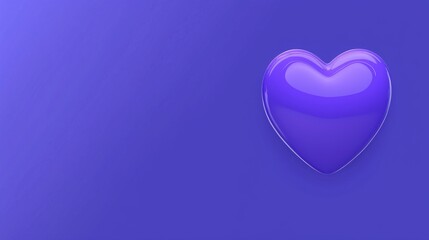 A Vibrant Purple Heart Design