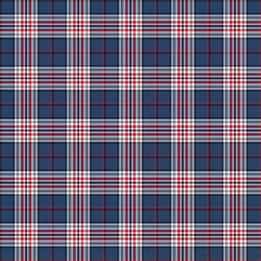 Fototapeta premium fashion blue scottish tartan plaid checkered stripes fabric print pattern background