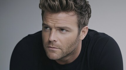 Fototapeta premium Close-up Portrait of a Man