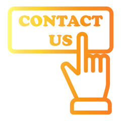 contacts Line Gradient Icon