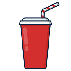illustration of a soda cup