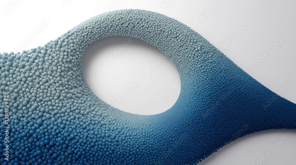 Poster a mesmerizing abstract design comes alive with a sweeping wave of small