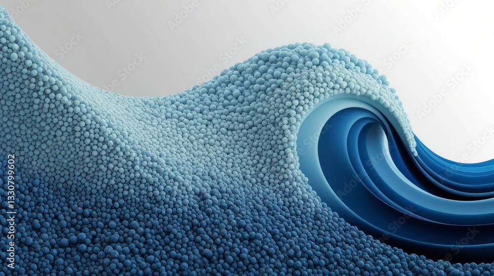 Poster a mesmerizing abstract design comes alive with a sweeping wave of small