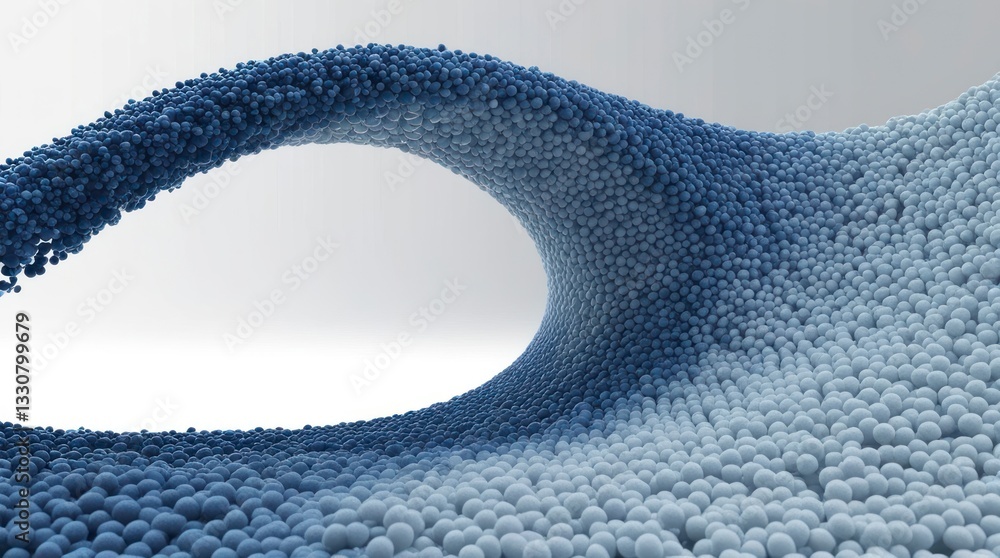 Poster a mesmerizing abstract design comes alive with a sweeping wave of small