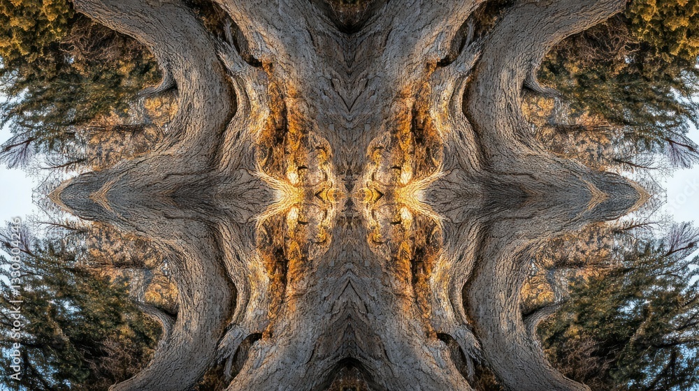 Poster Symmetric Representation of Trees and Textured Bark in Nature