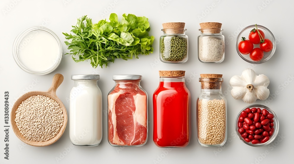 Poster a clean and simple infographic that visually explains the common sources of e coli contamination in 