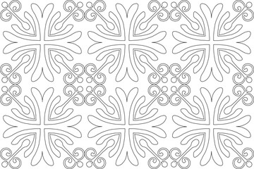 sketch vector illustration design ornament decoration background pattern seamless batik ethnic traditional vintage classic