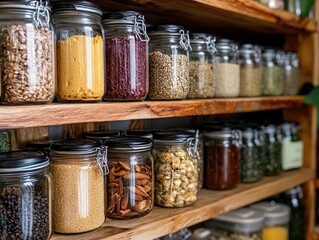 Organized Pantry: Dried Goods Storage.