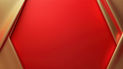 Obraz premium Elegant Golden Texture Background with Red Satin Textured Corners, Creating a Refined and Luxurious Aesthetic