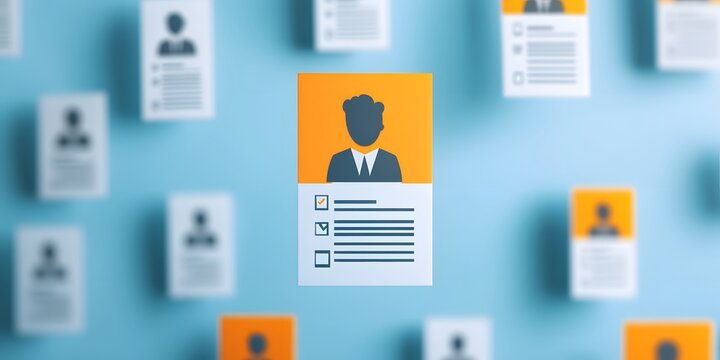 Floating resumes for career opportunities