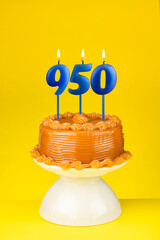 Candle number 950 - Number of followers or likes.