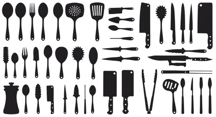Kitchen Utensil Icon set