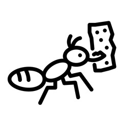 Ant Carrying a Crumb
